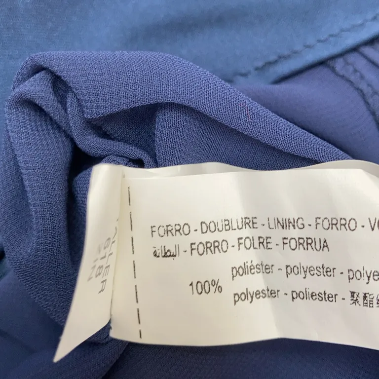 Klänning (Blå) från Zara Polyester - Materialetikett