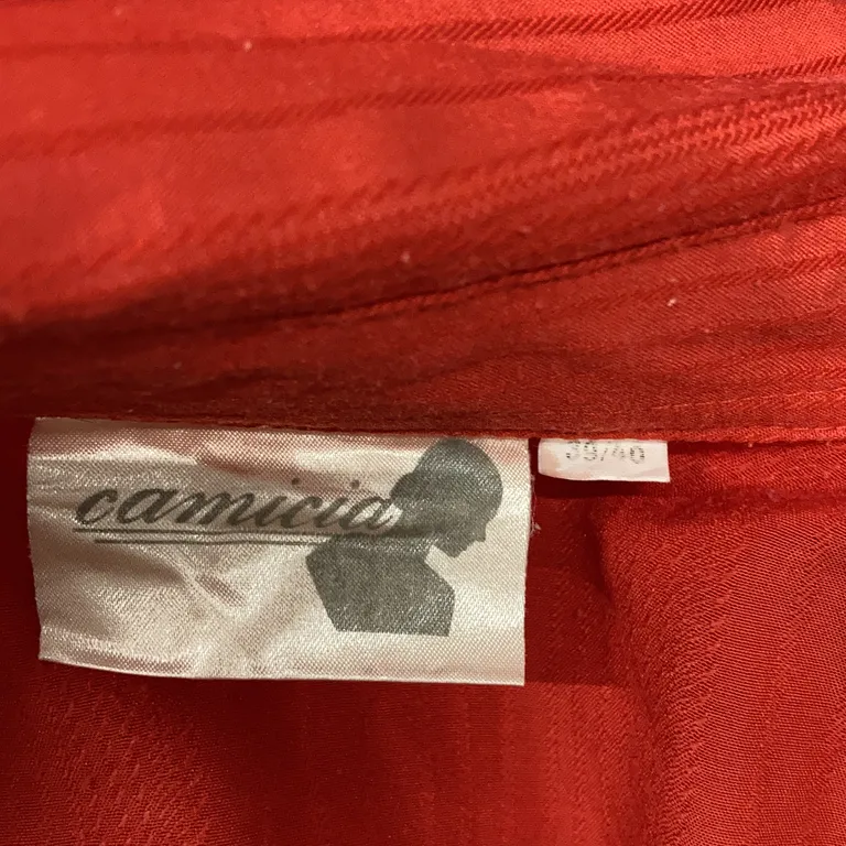 Skjorta (Röd) från Camicia Polyester, Bomull - Varumärke