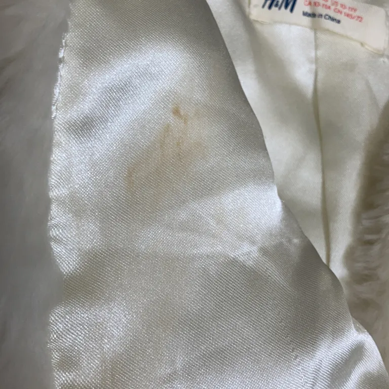 Bolero (Vit) från H&M Päls, Polyester, Akryl - Smutsig - Innerfoder