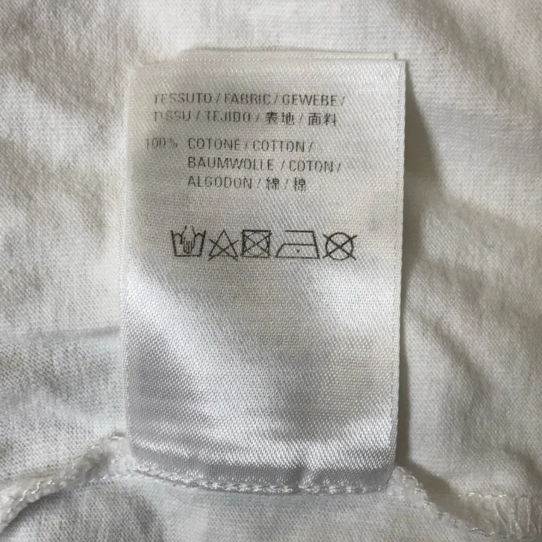 T-shirt (Vit) från Balenciaga Bomull - Materialetikett