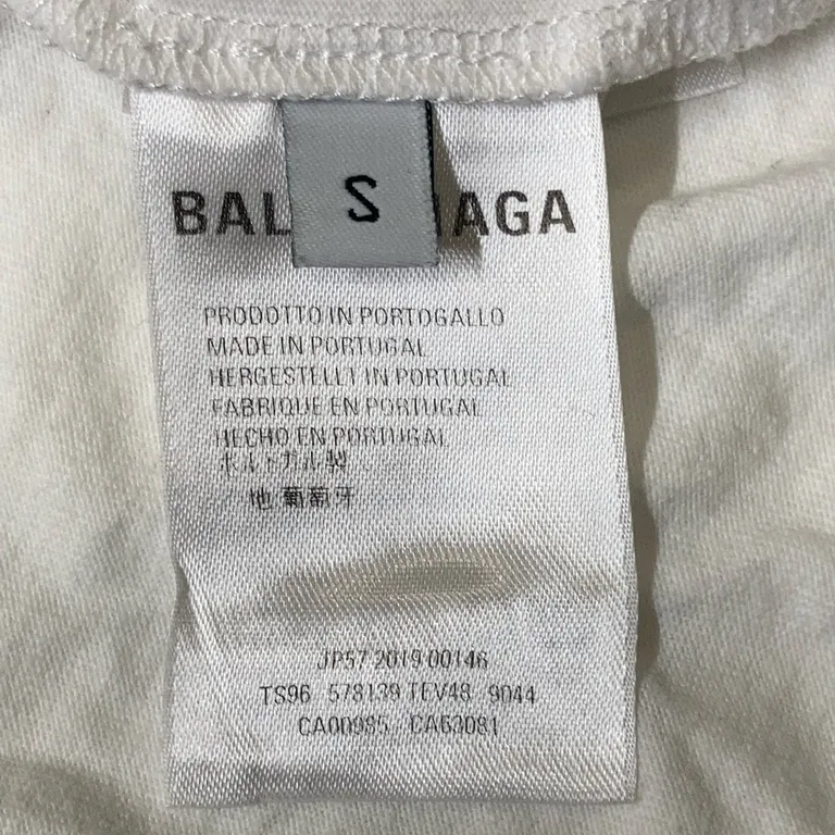 T-shirt (Vit) från Balenciaga Bomull - Bild av äkthetsbevis