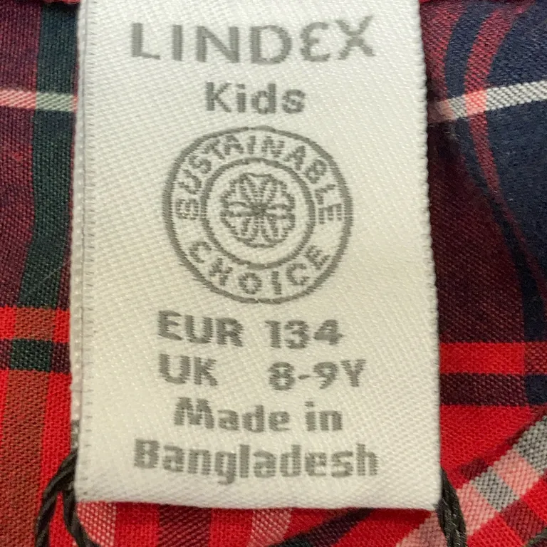 Skjorta (Röd) från Lindex Kids Bomull - Varumärke
