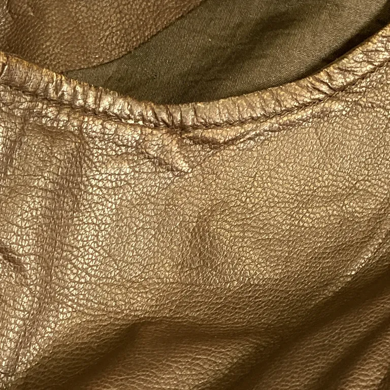 Läderväst (Brun) från Jofama Skinn - Missfärgad - Armhåla/Armhålor