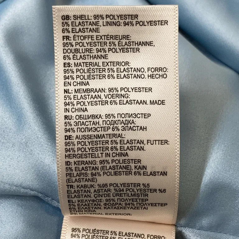 Robe (Bleu, Multicolore) de Ted Baker Élasthane, Polyester - Étiquette du matériau