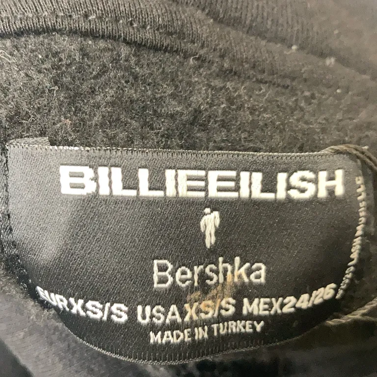 Sweat à capuche (Noir, Multicolore) de Bershka x Billie Eilish Coton, Polyester - Marque