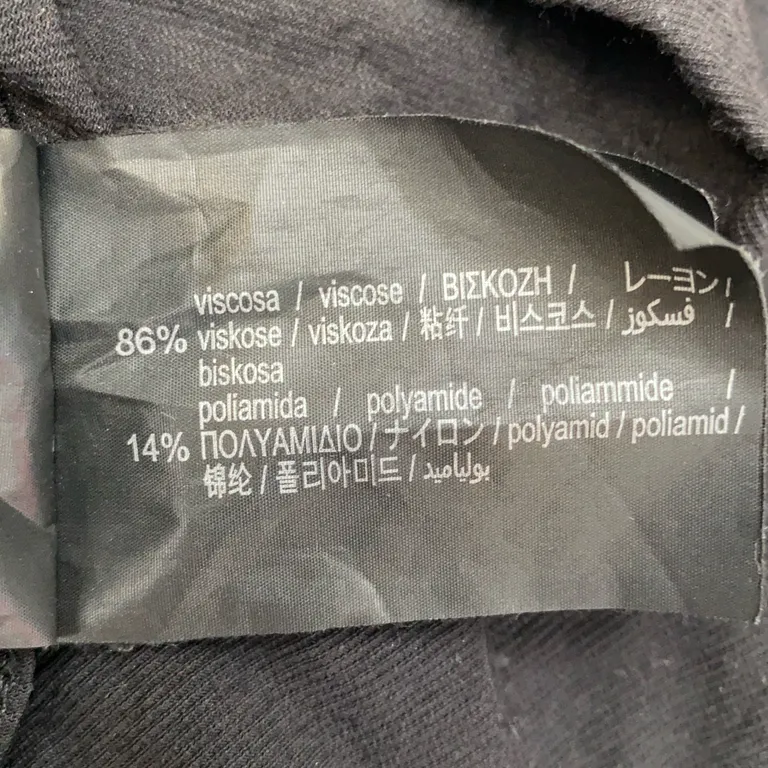 Chemise à manches courtes (Noir) de Zara Polyamide, Viscose - Étiquette du matériau