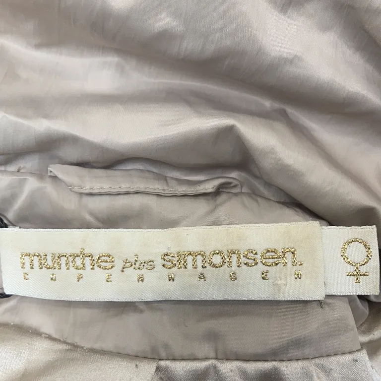 Dunjacka (Grå, Beige) från Munthe plus Simonsen Nylon, Skinn, Polyester, Elastan, Dun - Varumärke