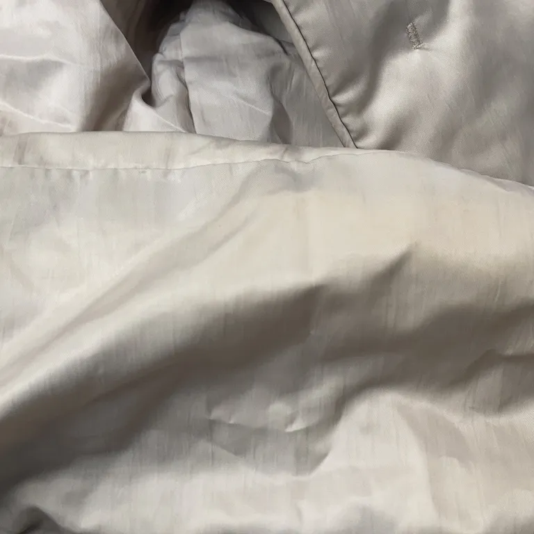 Dunjacka (Grå, Beige) från Munthe plus Simonsen Nylon, Skinn, Polyester, Elastan, Dun - Fläckig - Krage/nacke
