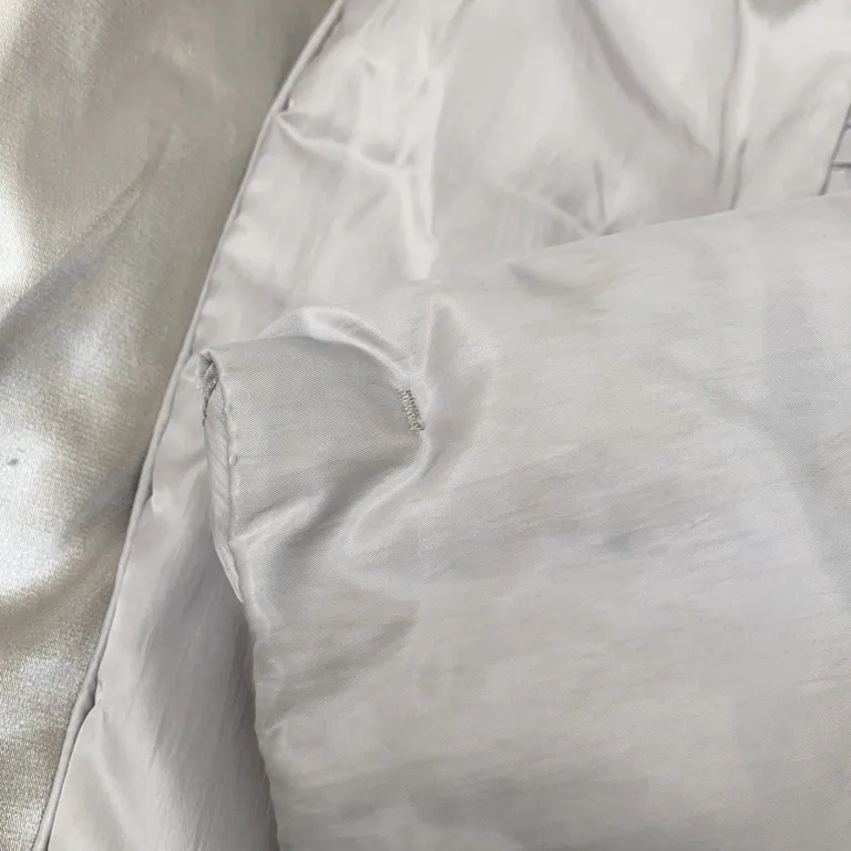 Dunjacka (Grå, Beige) från Munthe plus Simonsen Nylon, Skinn, Polyester, Elastan, Dun - Fläckig - Ärmslut