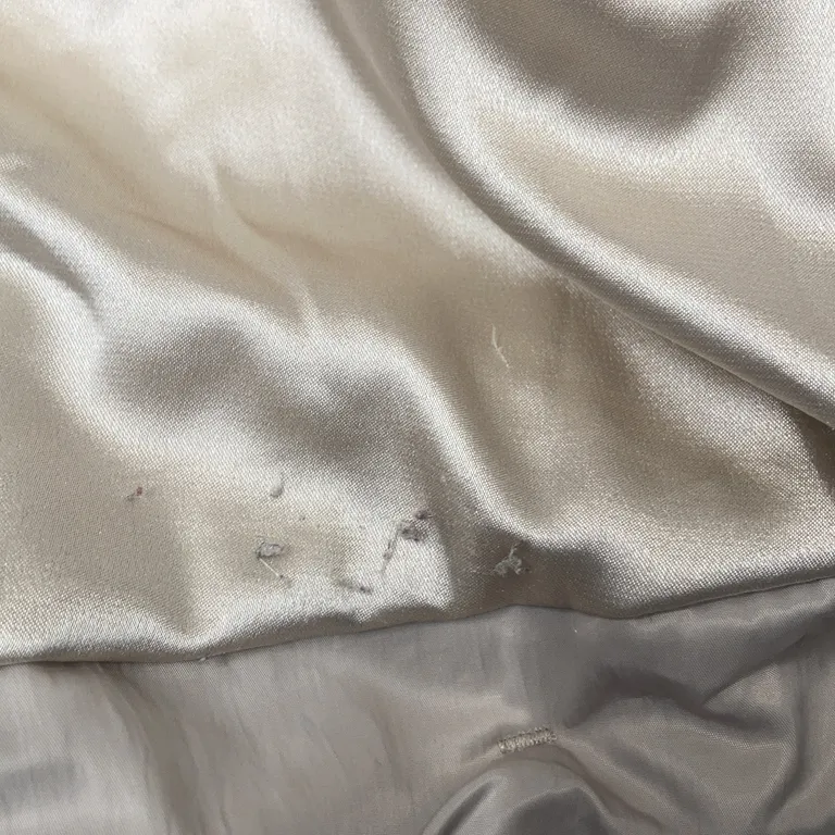 Dunjacka (Grå, Beige) från Munthe plus Simonsen Nylon, Skinn, Polyester, Elastan, Dun - Nopprig - Insida
