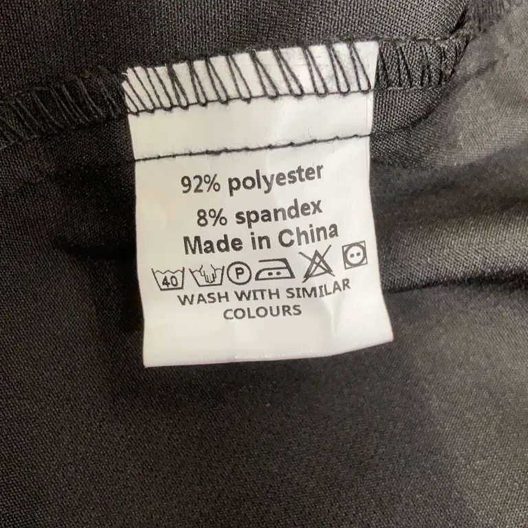 Kavaj (Svart) från Yoins Polyester, Elastan - Materialetikett