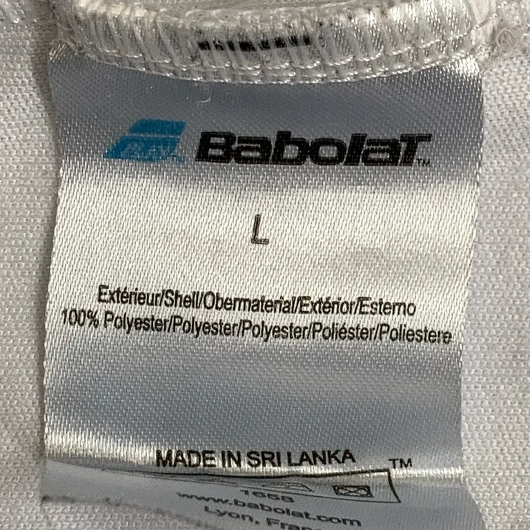 T-shirt (Blå, Vit) från Babolat Polyester - Materialetikett