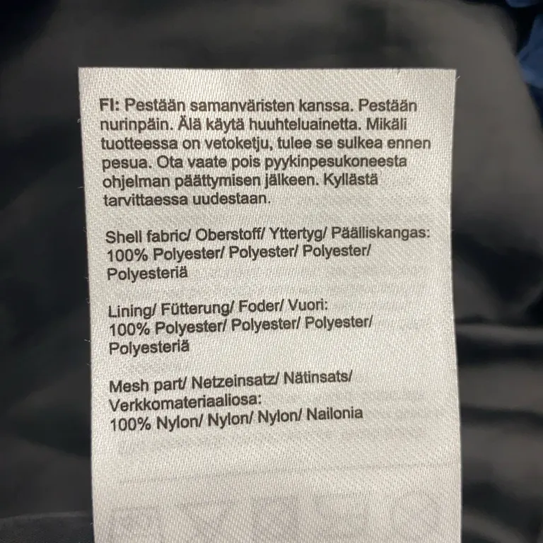 Skaljacka (Blå) från Everest Polyester, Nylon - Materialetikett