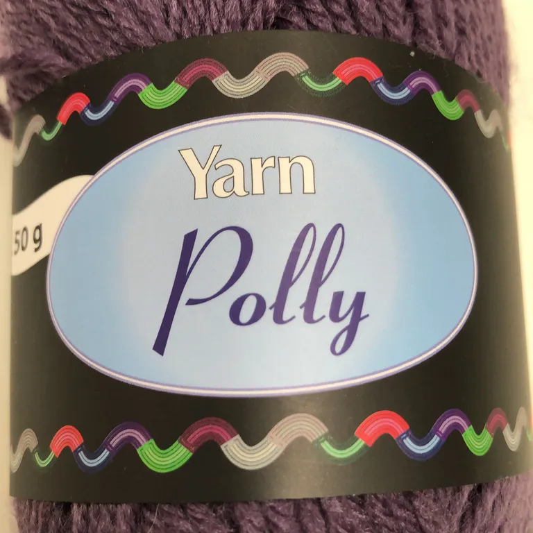 Garn (Lila) från Yarn Polly - Varumärke