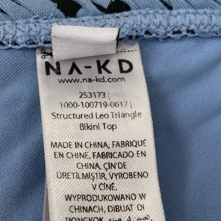 Bikini (Blå, Svart) från NA-KD Elastan, Polyester - Varumärke