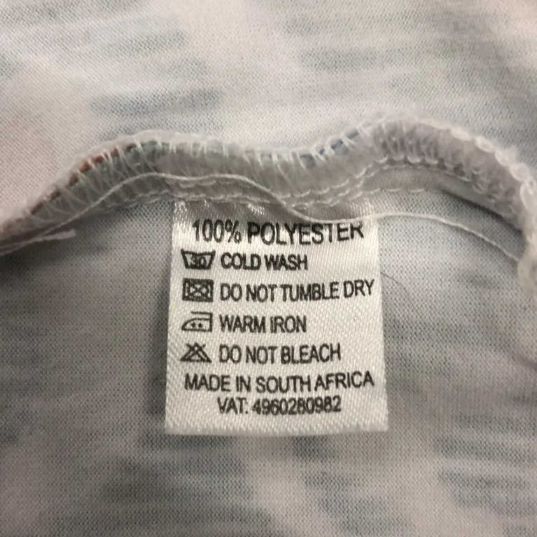 Långklänning (Flerfärgad) från Calypso Polyester - Materialetikett