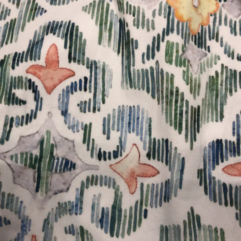Långklänning (Flerfärgad) från Calypso Polyester - Närbild av tyg