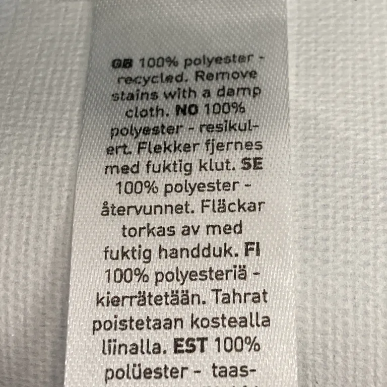 Öljettgardin (Grön) från OEKO-TEX Polyester - Materialetikett