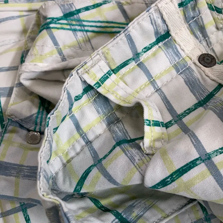 Shorts cargo (Blanc, Multicolore) de Mustang Coton - Tachés - Taille