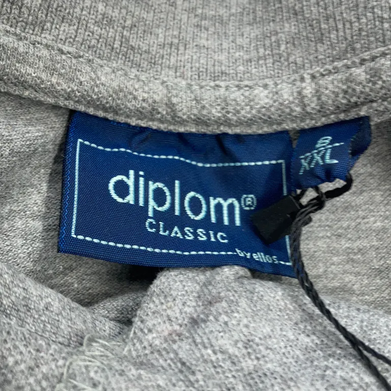 Rugbytröja (Grå) från Diplom Classic Bomull, Viskos - Varumärke