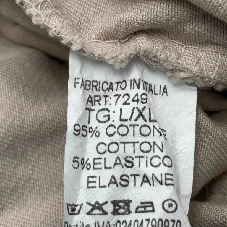Kjol (Beige) från Marta Bomull, Elastan - Materialetikett