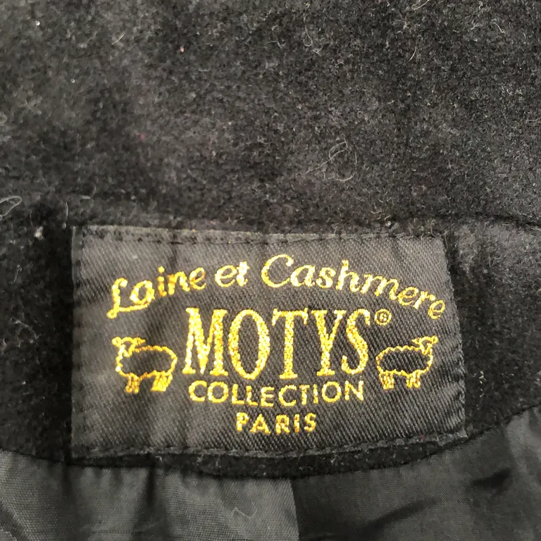 Manteau (Noir, Multicolore) de Motys Collection Cachemire, Polyamide, Laine - Marque