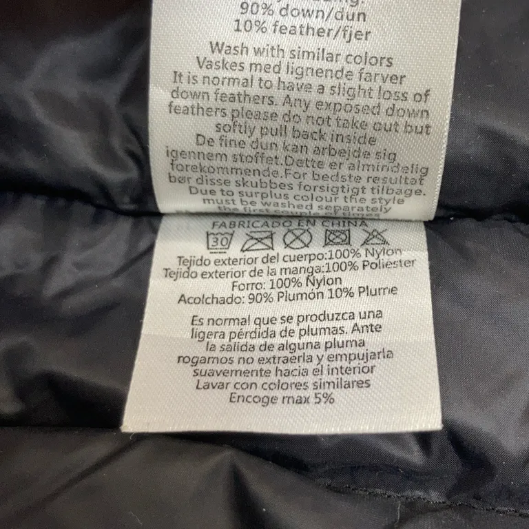Jacka (Svart, Grå) från Free/Quent Dun, Nylon, Polyester - Materialetikett