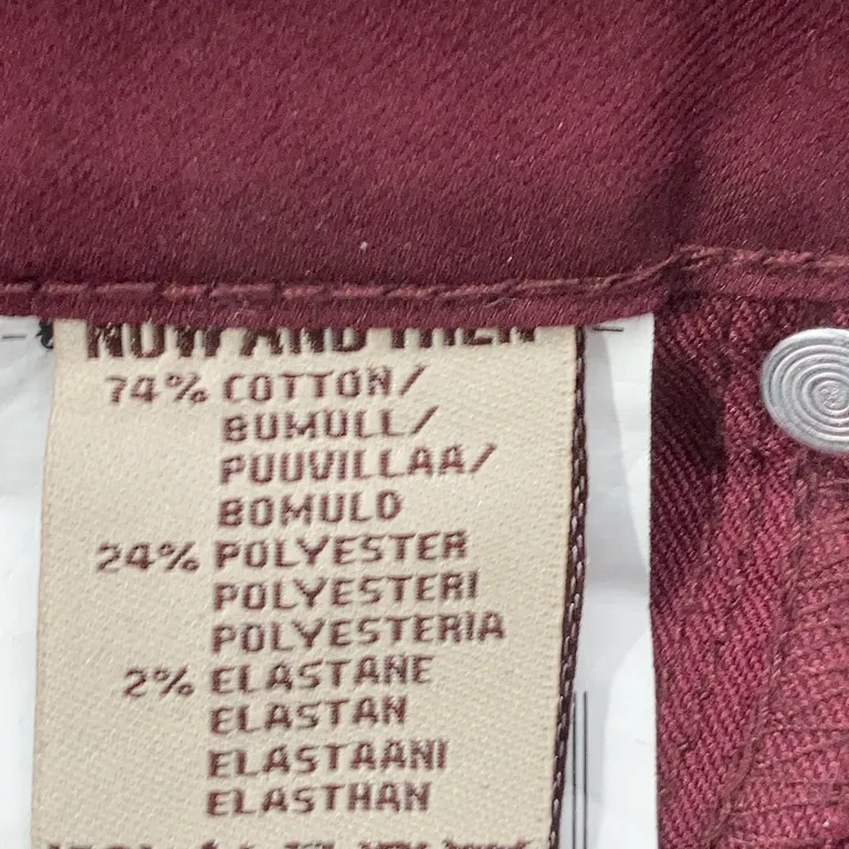 Jeans (Lila) från Now and Then Bomull, Elastan, Polyester - Materialetikett