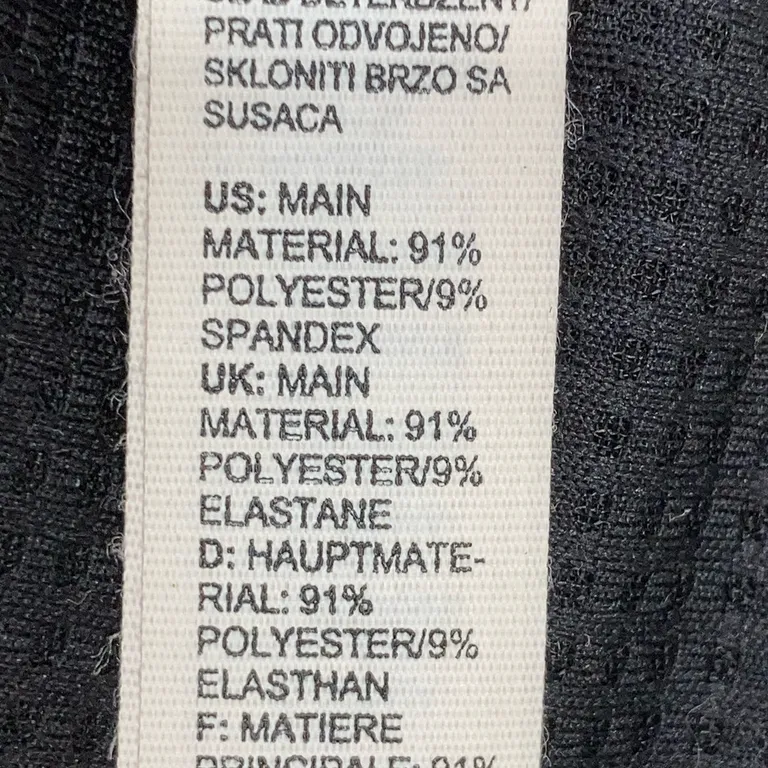Sport-BH (Svart) från Adidas Elastan, Polyester - Materialetikett