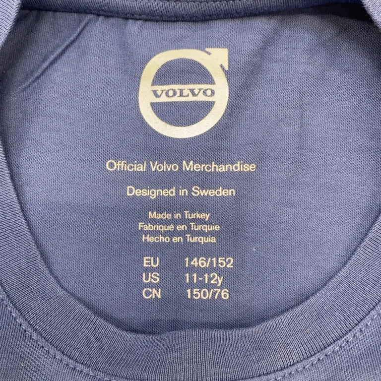 T-shirt (Blå) från Official Volvo Merchandise Ekologisk bomull - Varumärke