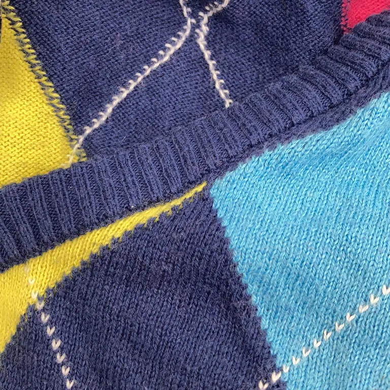 Pullover (Blå, Rosa, Gul) från Moods of Norway Bomull, Ull - Defekt