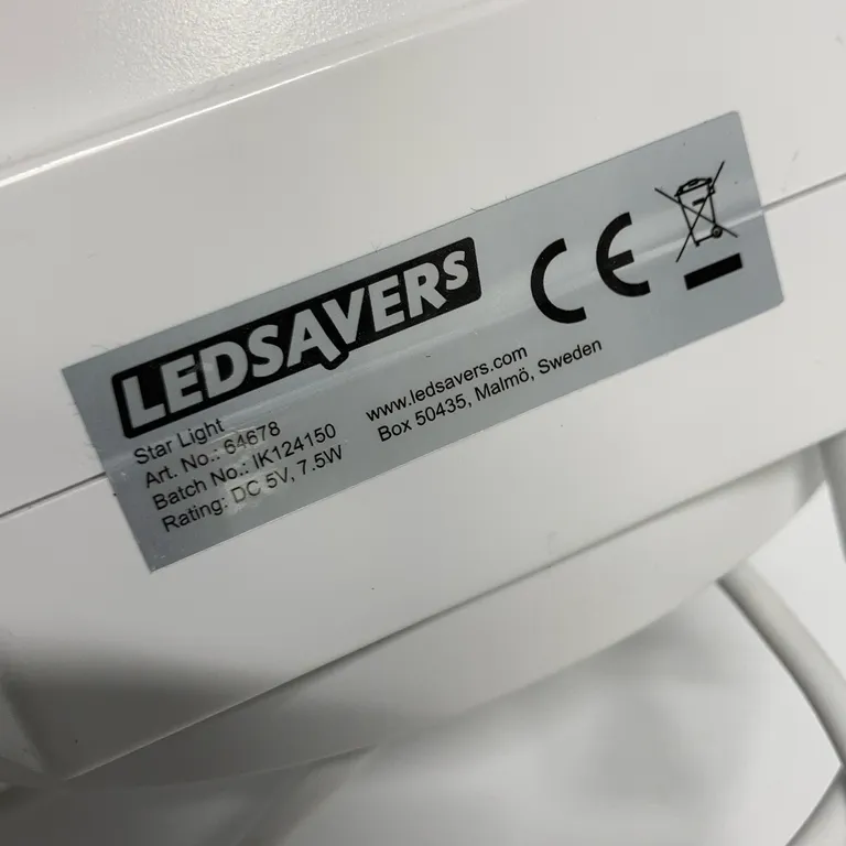 Nattlampa (Vit) från Ledsavers - Varumärke