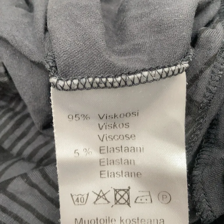 Klänning (Grå, Svart) från Mika Piirainen Marimekko Elastan, Viskos - Materialetikett