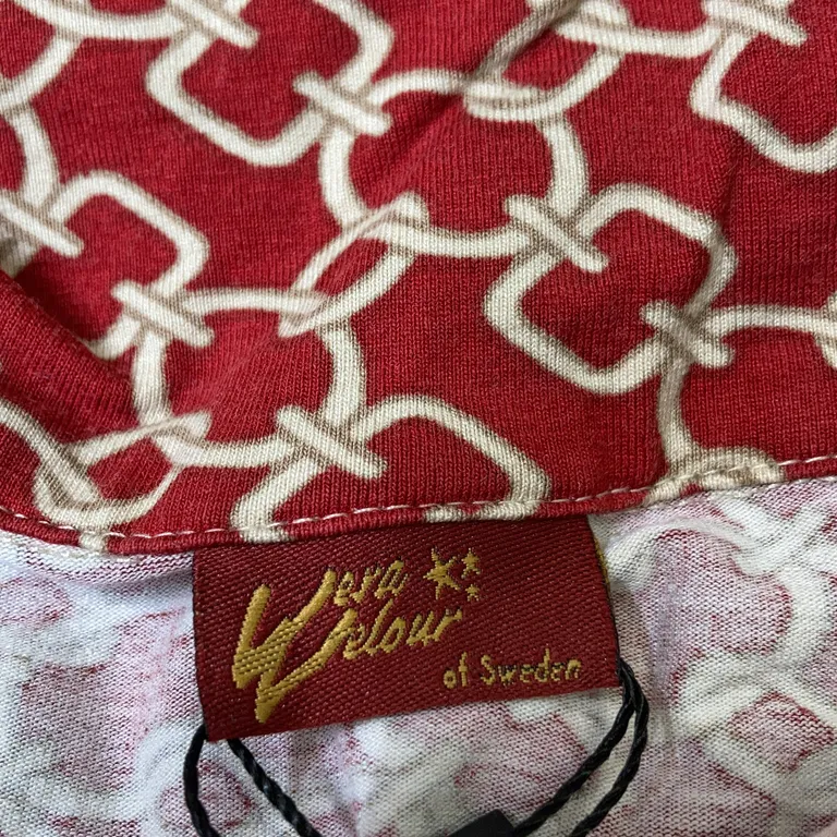 Klänning (Röd, Vit) från Vera Velour - Varumärke