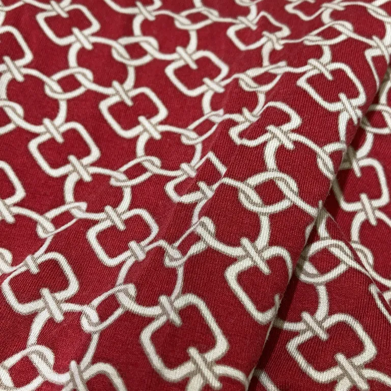 Klänning (Röd, Vit) från Vera Velour - Missfärgad - Hela varan