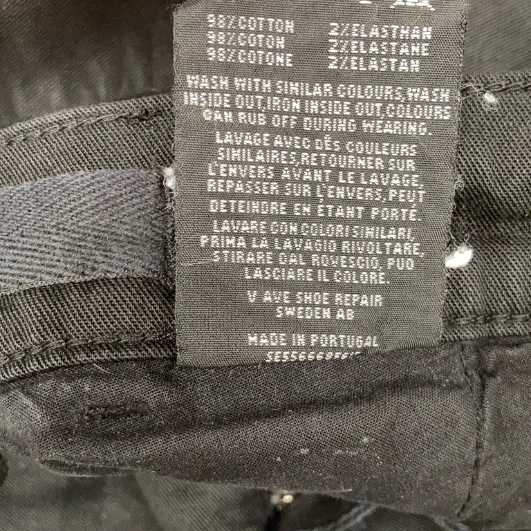 Jeans (Svart) från Vave Shoe Repair Bomull - Materialetikett