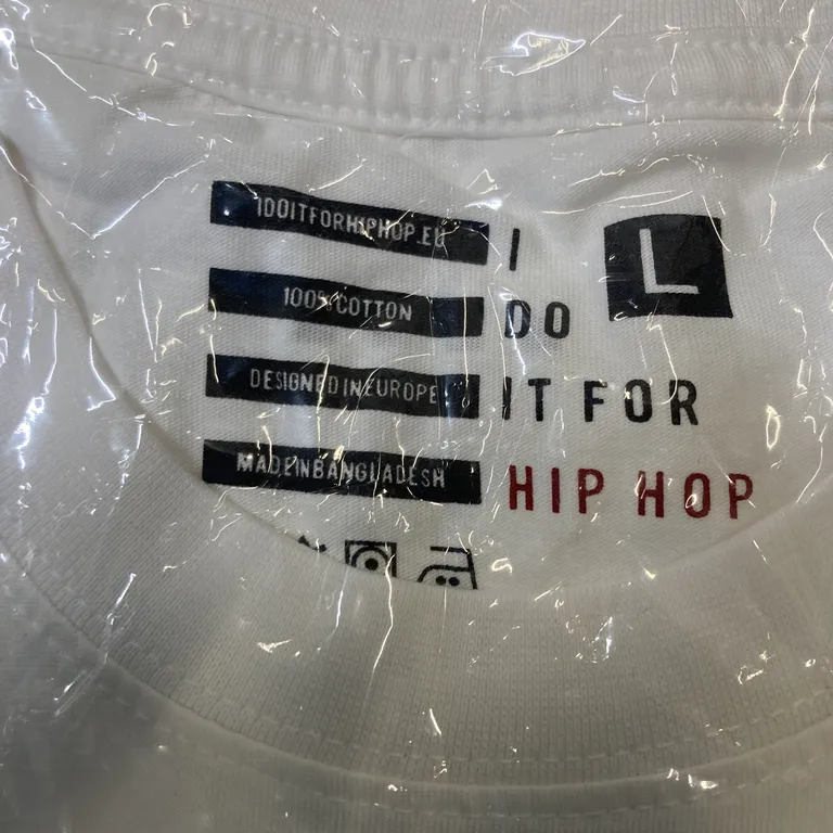 T-shirt (Vit) från I Do It For Hip Hop Bomull - Varumärke