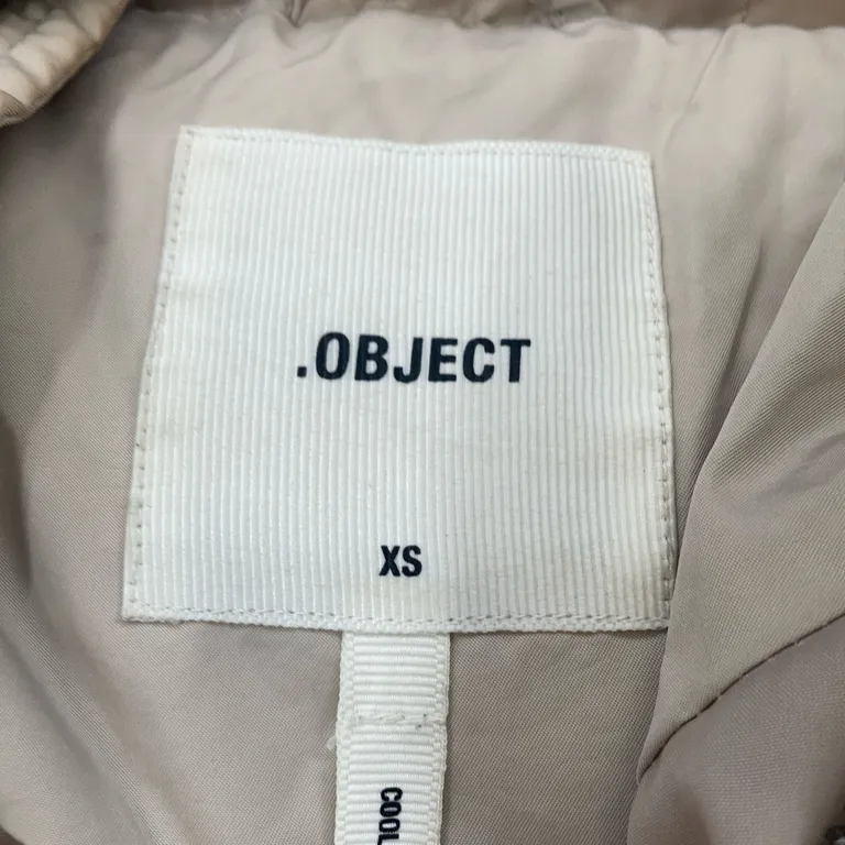 Vinterkappa (Vit) från Object Nylon, Polyester - Varumärke