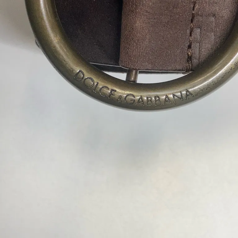 Bälte (Brun) från Dolce & Gabbana Skinn - Detaljbild