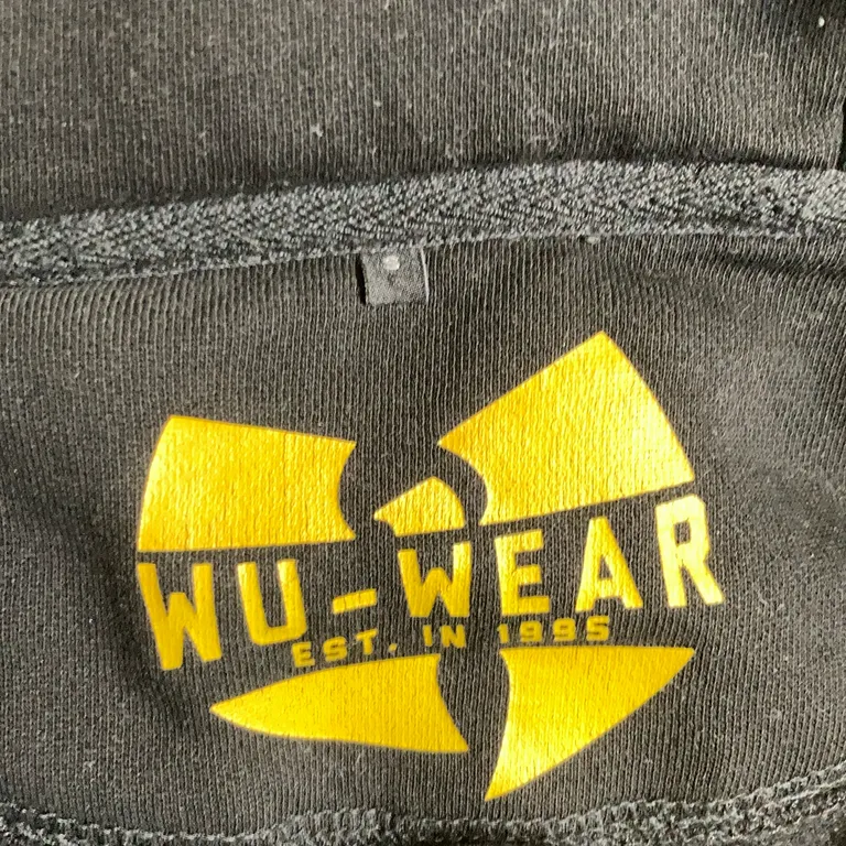 Huvtröja (Svart) från Wu Wear Polyester, Bomull - Varumärke