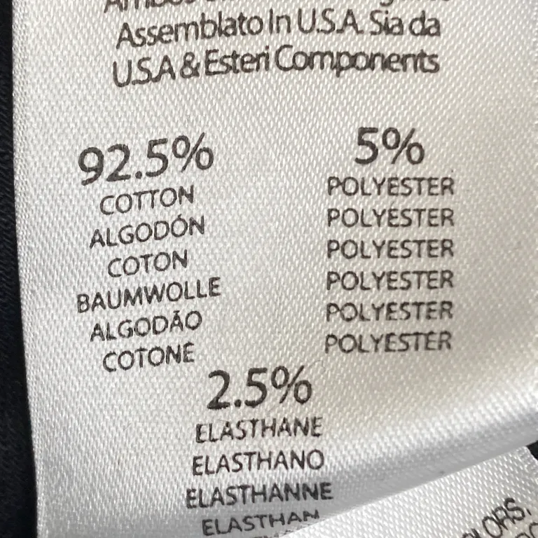 Jeans (Svart) från Mother Polyester, Bomull, Elastan - Materialetikett