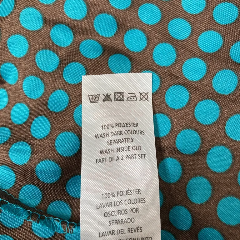 Ensemble (Marron, Turquoise) de Secret Possessions Polyester - Étiquette du matériau