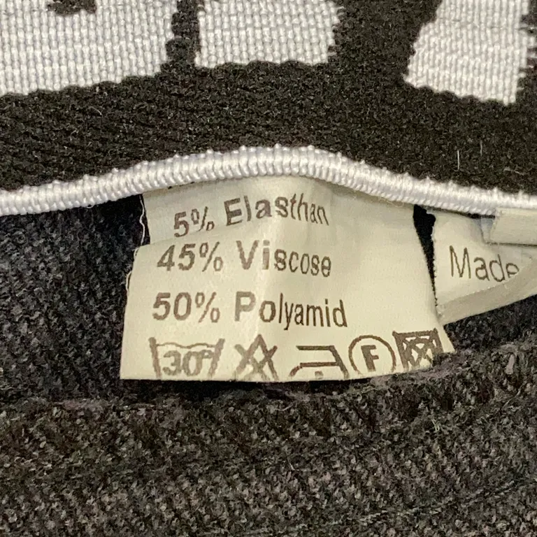 Ridbyxor (Svart) från Top Reiter Elastan, Viskos, Polyamid - Materialetikett