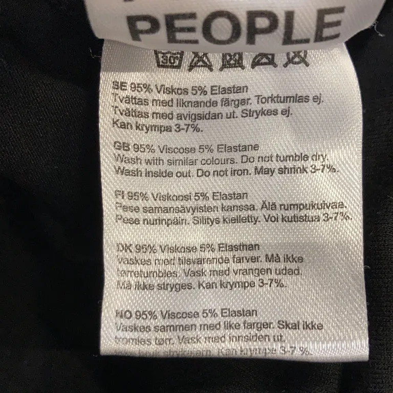 Mammabyxor (Svart) från Lager 157 Viskos, Elastan - Materialetikett