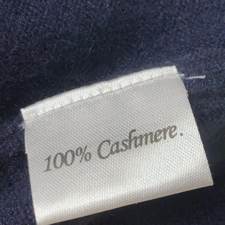Kofta (Blå) från Davida Cashmere Kashmir - Materialetikett