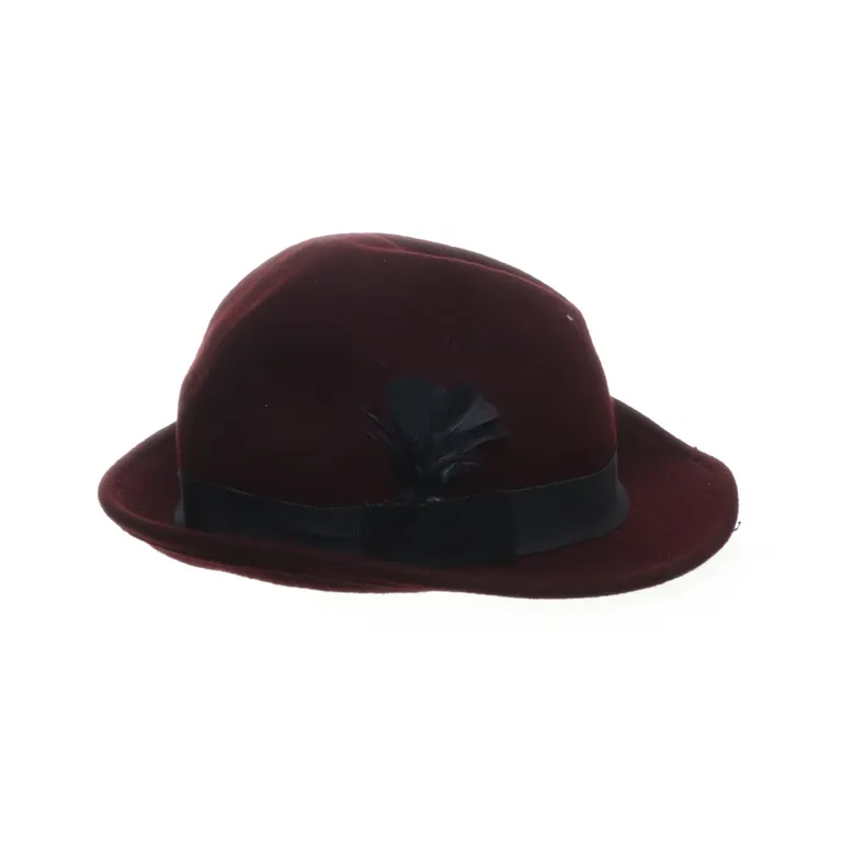 Fedorahatt (Trilby, vinröd damhatt) från Topshop Ull