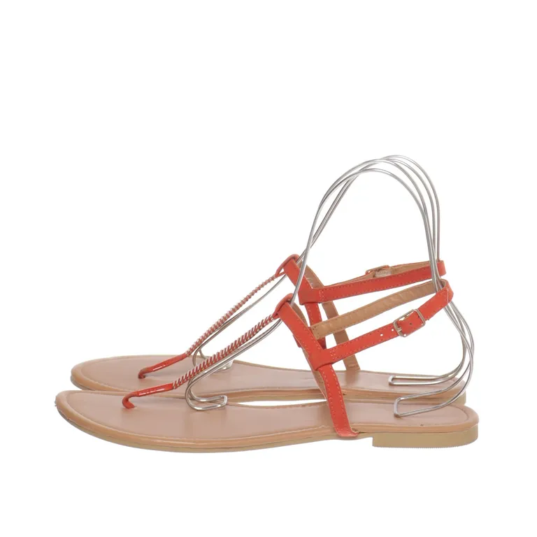 Sandaler (Beige, Röd) från New Look - Vinkel 3
