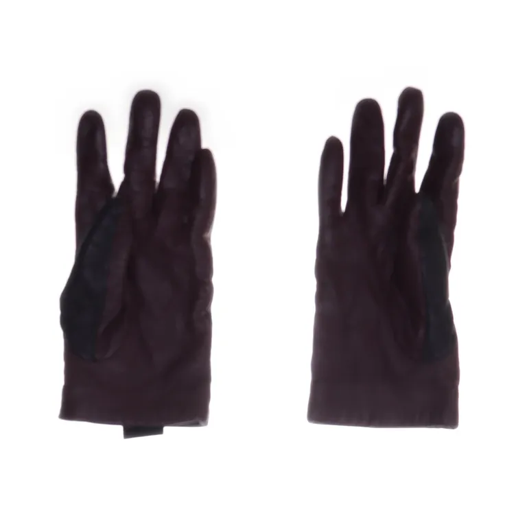 Handskar (Svart, Röd) från Åhléns Skinn, Ull - Vinkel 2