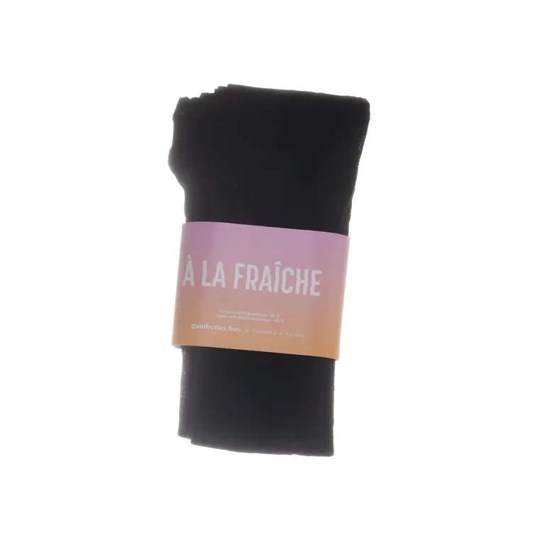 Collants en nylon (Noir) de Gambettes Box Polyamide, Élasthane