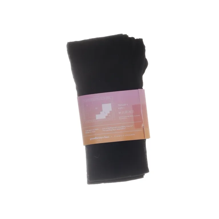 Collants en nylon (Noir) de Gambettes Box Polyamide, Élasthane - Angle 2